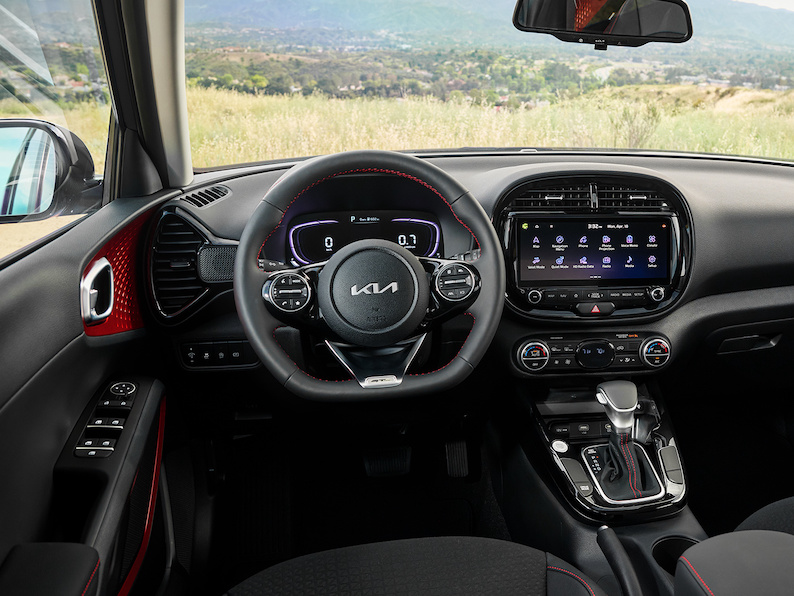 The 2025 Kia Soul is a compact crossover SUV that is highly praised for its surprisingly generous cargo and backseat space.